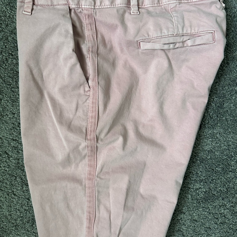 Pink Gap Girlfriend Chinos. Size 4. Tuxedo stripe detailing down both legs.